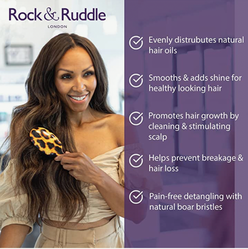Saffron Swirl Bristle Hairbrush – Bold Design, Brilliant Shine