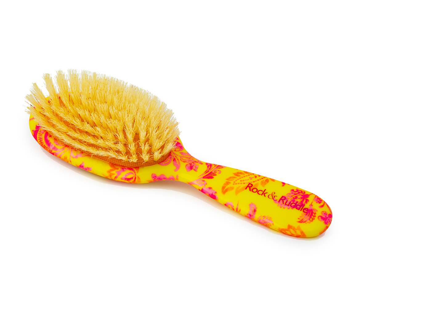 Saffron Swirl Bristle Hairbrush – Bold Design, Brilliant Shine