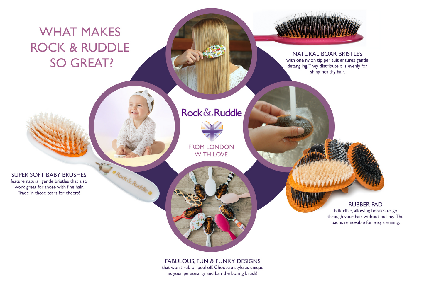 Ballet Dancers Personalized Hairbrush