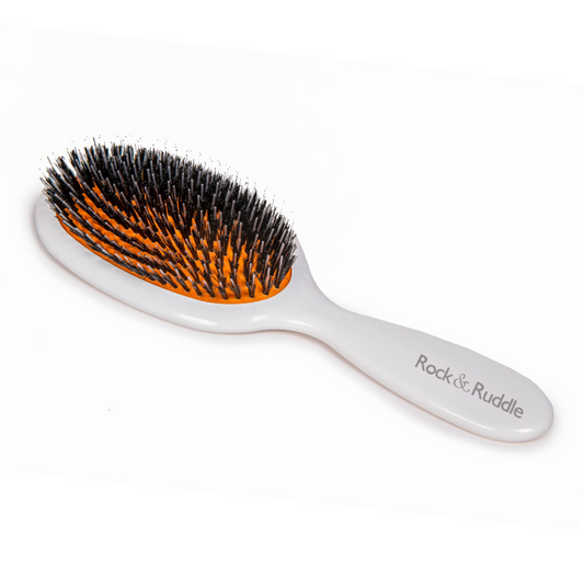 White Shimmer Hairbrush