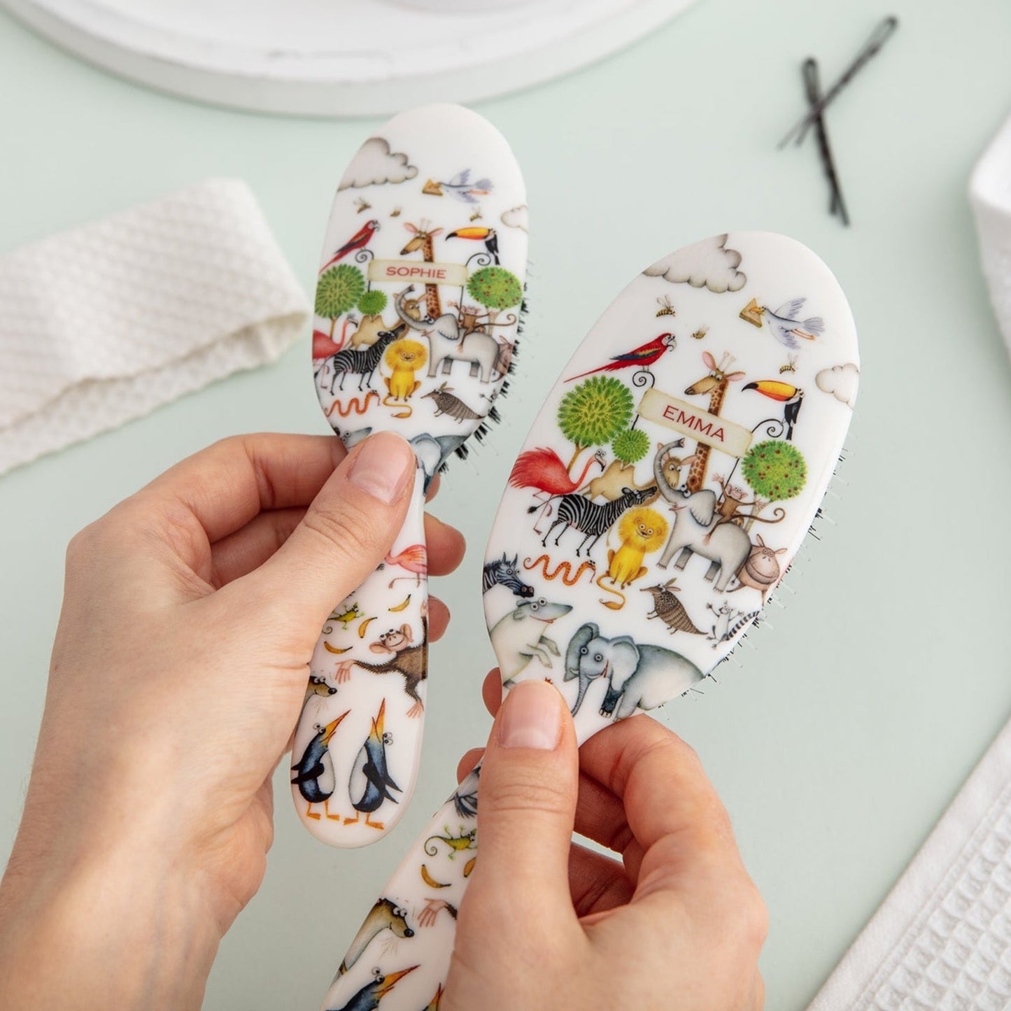 Wild Personalized Hairbrush
