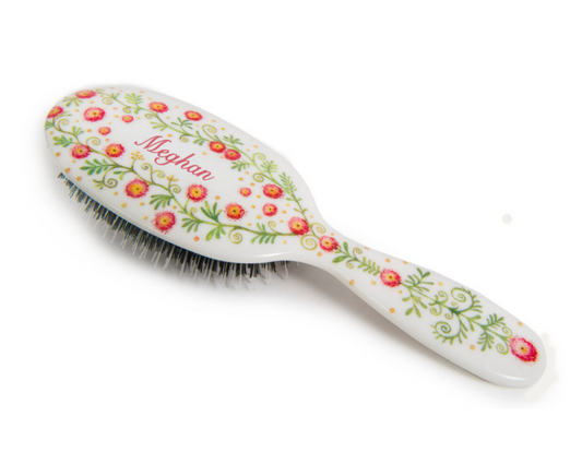 Roses Personalized Hairbrush