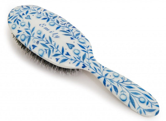 Beautiful Blue Personalized Hairbrush