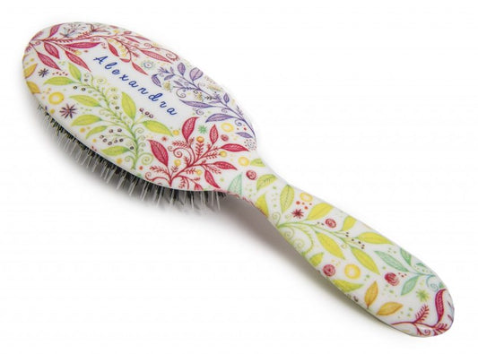 Leaves & Berries Personalized Hairbrush