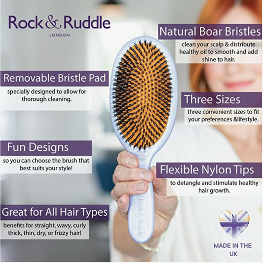 Spring Meadow Hairbrush - Gentle Detangling with a Floral Touch