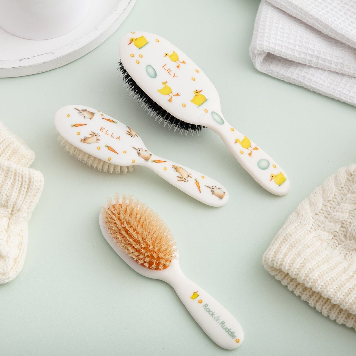 Ducks Personalized Hairbrush