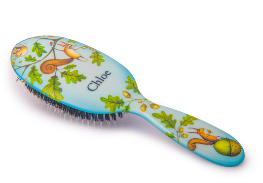 Squirrels Personalized Hairbrush
