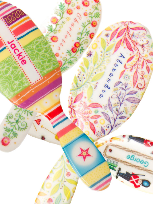 Bright Lines Personalized Hairbrush